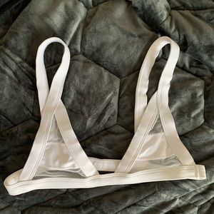 Minimale Animale Animal Bandit Bikini Top White